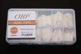 OBP Natural Coffin Straight Nail Tips